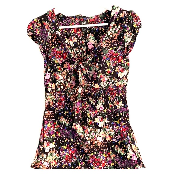 H&M cotton floral top - Picture 1 of 3